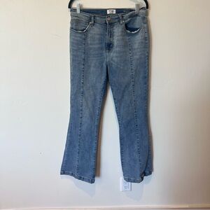 Kensie The Savannah High Rise Flare Classic Blue Women's Jeans Size 8 29 boho